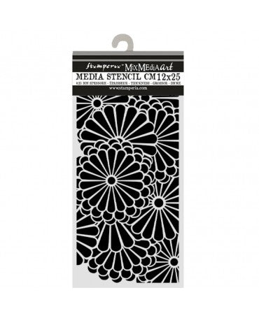 STENCIL Stamperia 12x25cm Oriental Garden Flowers Pattern 1