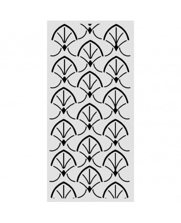 STENCIL Stamperia 12x25cm Oriental Garden Borders 1