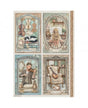 Papel arroz Stamperia A4 Symphony 4 Cards 1