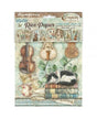 Papel arroz Stamperia A6 (8UD) Symphony 1