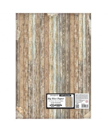 Papel arroz Stamperia 50x70 Symphony Madera 1
