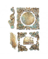 Molde STAMPERIA silicona A5 Symphony Clock and Cat 2