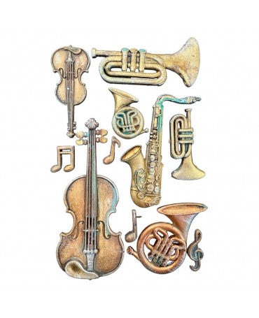 Molde STAMPERIA silicona A5 Symphony Musical Instruments 2