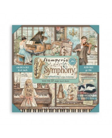 COLECCIÓN 20X20 STAMPERIA MAXI PAD 22 hojas Symphony 1