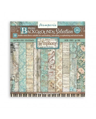COLECCIÓN 30x30 STAMPERIA Symphony Background 1