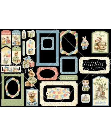 Tags & Frames Graphic 45 Hip Hip Hooray 2