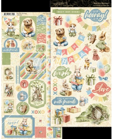 Stickers GRAPHIC 45 Hip Hip Hooray 1