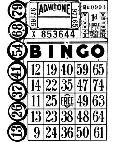 Sello Caucho TIM HOLTZ Bingo 1