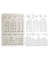 Molde STAMPERIA silicona A5 Christmas Village 1