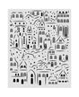 STENCIL Stamperia 20x25cm Christmas Village 1