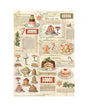 Papel arroz Stamperia A4 Classic Christmas Sweets 1