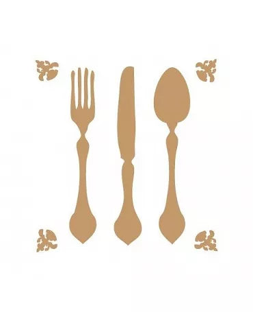 STENCIL CUBIERTOS 1