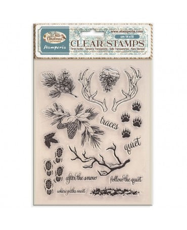 SELLO STAMPERIA 14x18 White Christmas 1