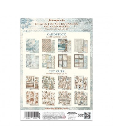 JUNK JOURNAL STAMPERIA A5 White Christmas 2