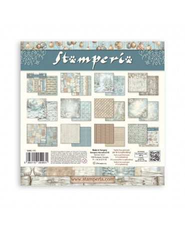 COLECCIÓN 30x30 STAMPERIA Background White Christmas 2