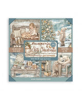 COLECCIÓN 20X20 STAMPERIA MAXI PAD 22 hojas White Christmas 1