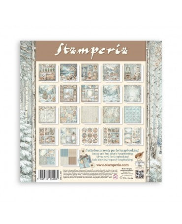 COLECCIÓN 30X30 STAMPERIA MAXI PAD 22 hojas White Christmas 2