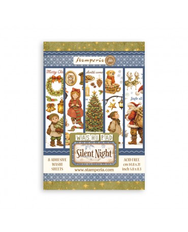 Washi Tape STAMPERIA 8 HOJAS A5 Silent Night 1