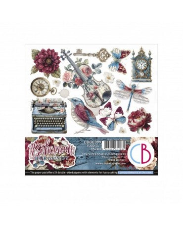 RECORTABLES CIAO BELLA 15x15cm Bohemian burgundy 1