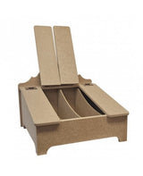 Madera Caja organizador 4 compartimentos 2