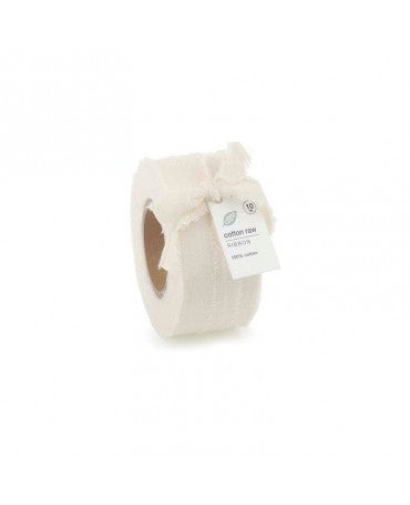 CINTA ALGODON Blanca 40mm x 1 metros 1