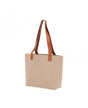 Textil Bolsa fieltro nature asas polipiel 42x30x10cm 1