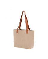 Textil Bolsa fieltro nature asas polipiel 42x30x10cm 1
