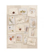 Papel arroz Stamperia A4 Flowers and Poems letters 1