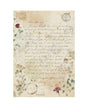 Papel arroz Stamperia A4 Flowers and Poems handmade letter 1