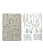 Molde STAMPERIA silicona A5 Flowers and Poems Callygraphy 1