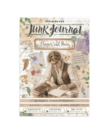 JUNK JOURNAL STAMPERIA Flowers and Poems 1