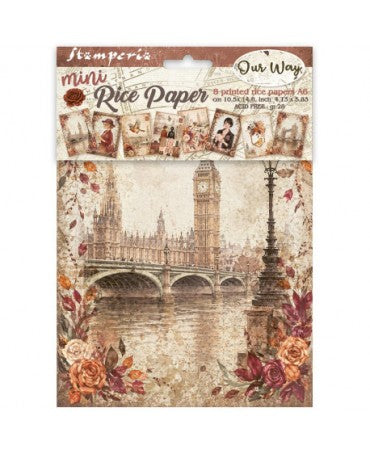 Papel arroz Stamperia A6 (8UD) Our Way 1