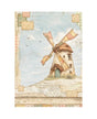 Papel arroz Stamperia A4 Cozy Family Windmill 1