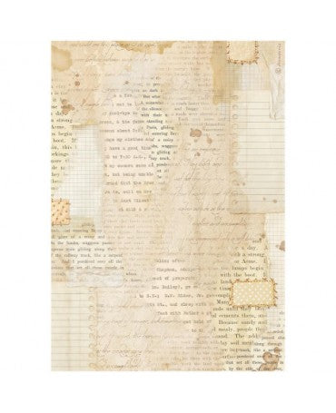 Papel arroz Stamperia A4 Cozy Family Books Scrap 1