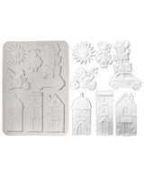 Molde STAMPERIA silicona A5 Cozy Family Birds 1