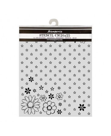 STENCIL Stamperia 20x25cm Cozy Family Together Pattern 1