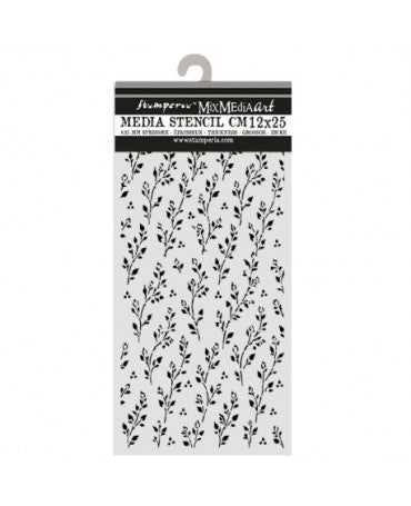 STENCIL Stamperia 12x25cm Cozy Family Sprig Pattern 1