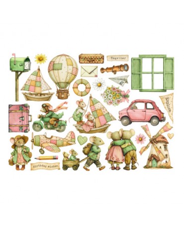 Ephemera Stamperia Cozy Family 2