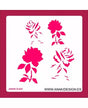 STENCIL ROSAS 30X30cm 1