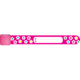 Flores rosa pulsera identificativa infoband 1