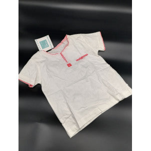 Camiseta rayasrojas al agua patos 2 años 1