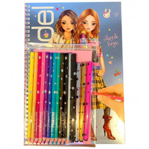 Cuaderno para colorear top model 1