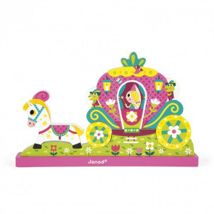 Puzzle vertical magnetico princesa janod 2