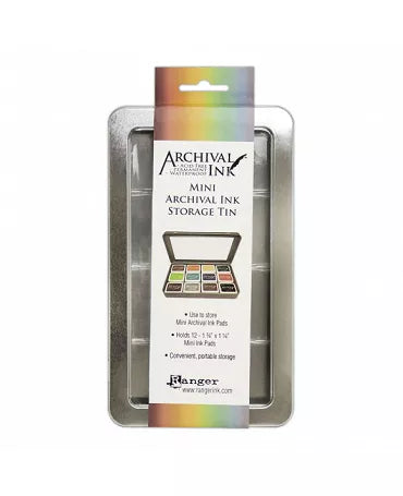 Caja metálica mini archival ink storage tin Ranger 1
