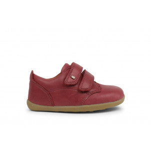 Zapato port dark red step up bobux 1