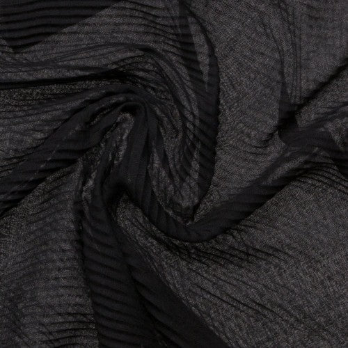 Fular plisado negro codello 2