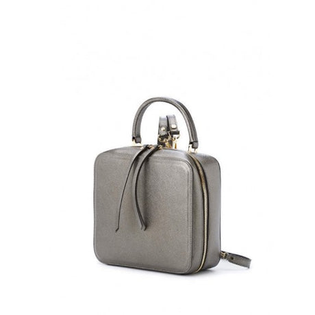Bolso mochila de piel lucilla gris gianni chiarinni 1