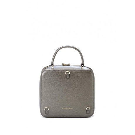 Bolso mochila de piel lucilla gris gianni chiarinni 2