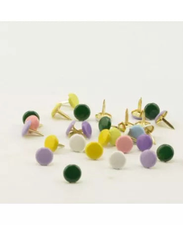Brads 20 ud Redondos 8mm colores variados 1