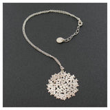 Colgante corto hortensia plata ras 1